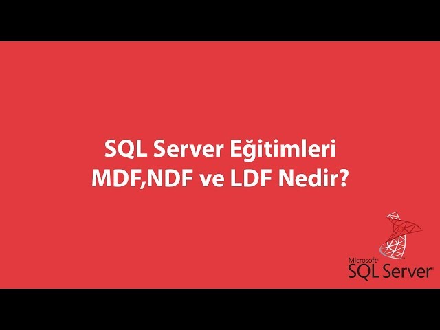 SQL Server Veritabanı dosyaları nelerdir ve nasıl yapılandırılması gerekir?